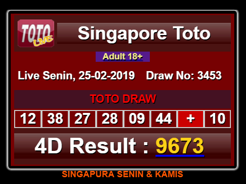 Toto Live Draw