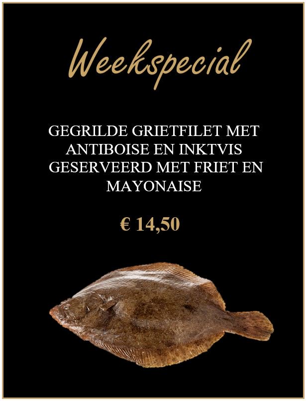 DeMarineclub's tweet photo. Weekspecial vanaf morgen verkrijgbaar @DeMarineclub  Gegrilde grietfilet met antiboise en inktvis. Reserveren via marineclub@mindef.nl #griet #grietfilet #antiboise #gegrildevis #inktvis #friet #lunch #diner #grandcafé #weekspecial https://t.co/T1Mdm564L5