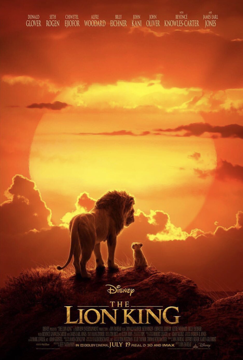 笹丸 実写版 ライオンキングのポスターをアニメーションっぽく描いてみた Thelionking