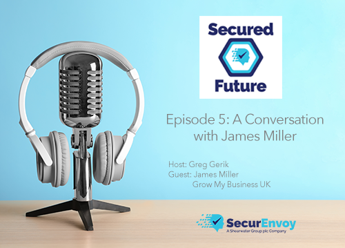 SecurEnvoy's tweet photo. Join us for Episode 5: A Conversation with James Miller on the Secured Future Podcast. James joins us to discuss layered security strategies, business transformation and security at scale for businesses large and small. https://t.co/xAKgoihQH4 #CyberSecurity  #BusinessSecured https://t.co/YAplktzxai