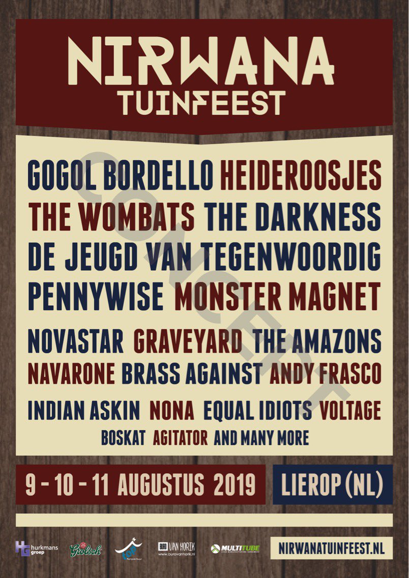 thedarkness's tweet photo. We're happy to announce we'll be at @NirwanaTuinfest on August 9!! Tickets at https://t.co/xcyAf4eUBn https://t.co/DFlty7HyTi