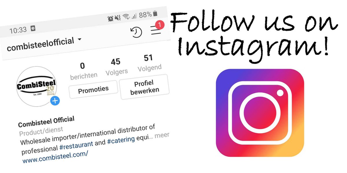#Combisteel is live on #Instagram! Follow us now @combisteelofficial #followus #combisteelofficial #IG