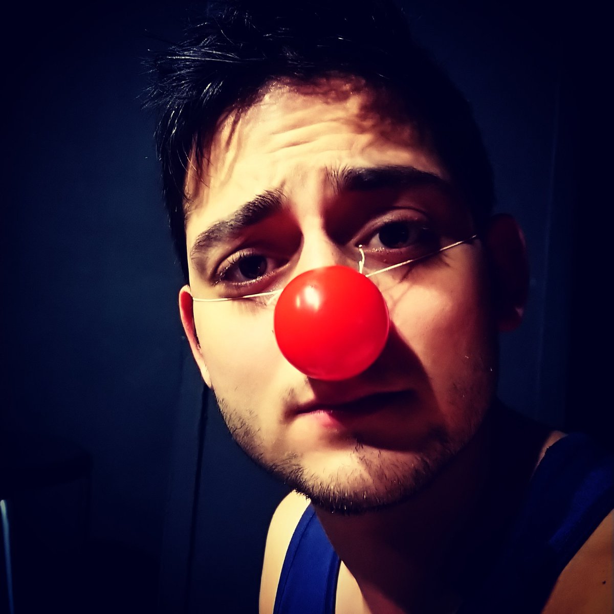EncompasTheatre's tweet photo. CLOWN workshop: it comes naturally to some. Tears of a clown 😢😍🤡 #actorslife #workshop #XActor https://t.co/JrznD4lLbD