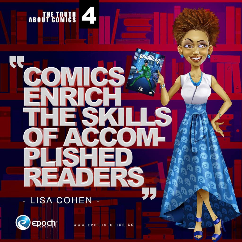 epochcomics_ng's tweet photo. #4
There's also an advantage for proficient readers.
Comics enhance that skill and it becomes even better.
According to -Lisa Cohen -
#epochstudios #comics #Goodtogreat #problemsolving #fivetruths #epochcomics #epochuniverse https://t.co/horlGzcdjS