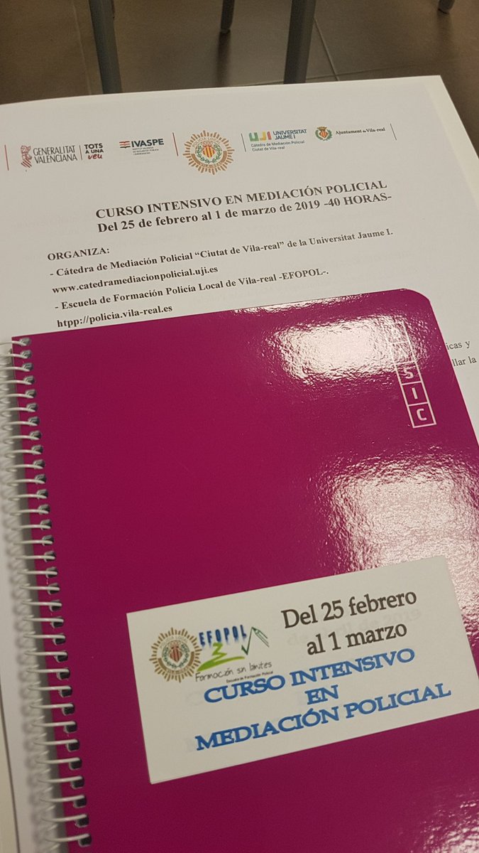 politutor's tweet photo. Amb moltes ganes d'aprendre.
#policiestutors #ispib #vilareal #mediació https://t.co/1r8ynQmE4G