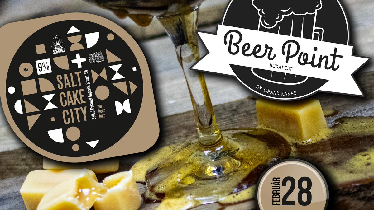 madscientisthun's tweet photo. SALT CAKE CITY Salted Caramel Imperial Brown Ale 9% w/ #HaraPunk @ #BeerPoint #Budapest 02/28
https://t.co/NKcRHvU7Ba
We've been promising this for weeks (months?) now, but our salted caramel imperial brown ale collaboration is finally being released. #followthescientist https://t.co/Fi6iGv2WgT