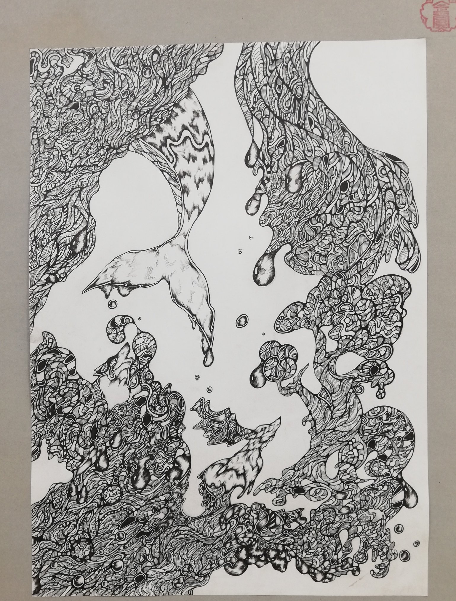 O Xrhsths あー Sto Twitter 以前紹介した従妹の絵が第49回下野教育美術展にて金賞を受賞しました 凄い細かい 因みに僕のトップ画もその子に書いてもらいました