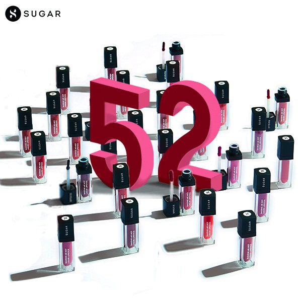trySUGAR's tweet photo. 52 hues, 52 moods and infinite occasions to celebrate!
.
.
Visit the link to shop the irresistible shades now. https://t.co/F8arD6WfKK
.
.
#trySUGAR #SUGARCosmetics #SmudgeMeNot #52Shades #Irresistible #LeaveNoTrace https://t.co/iP7ASmVSJG