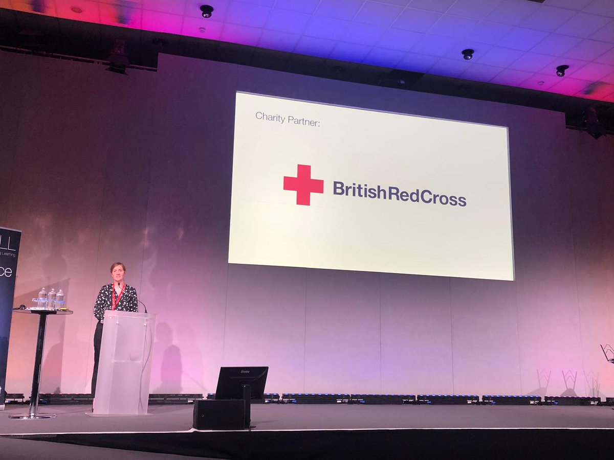 Chuffed to bits to be charity partner at #ALLConf today, talking about our work with young people. Come and say hi if you're at the conference! 👋 #firstaid #refugeeawareness #fundraising @RedCrossNorth