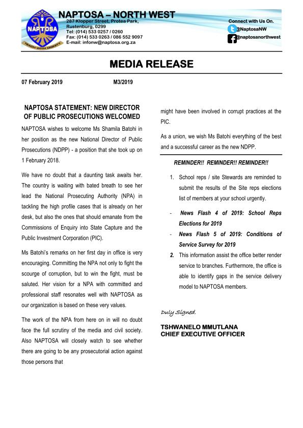 NAPTOSA - North West tweet media