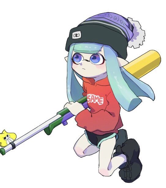 こっちはイカ垢で描いたマイイカ 