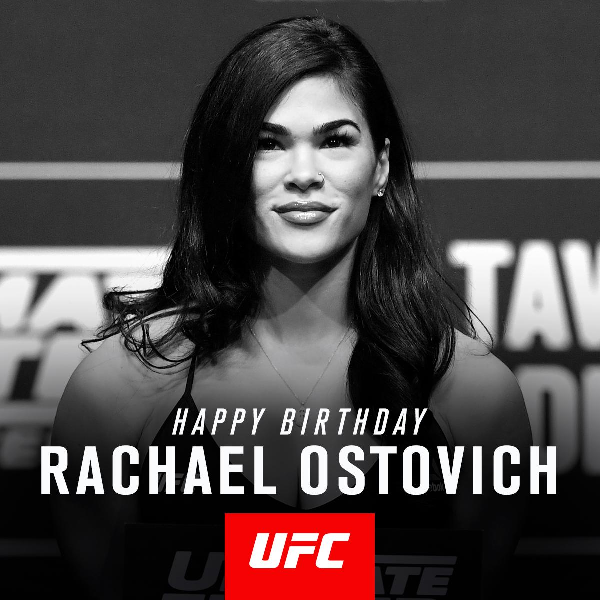ufc's tweet photo. Retweet and wish @RachaelOstovich a Happy Birthday!🎂 https://t.co/q1muqHHz26