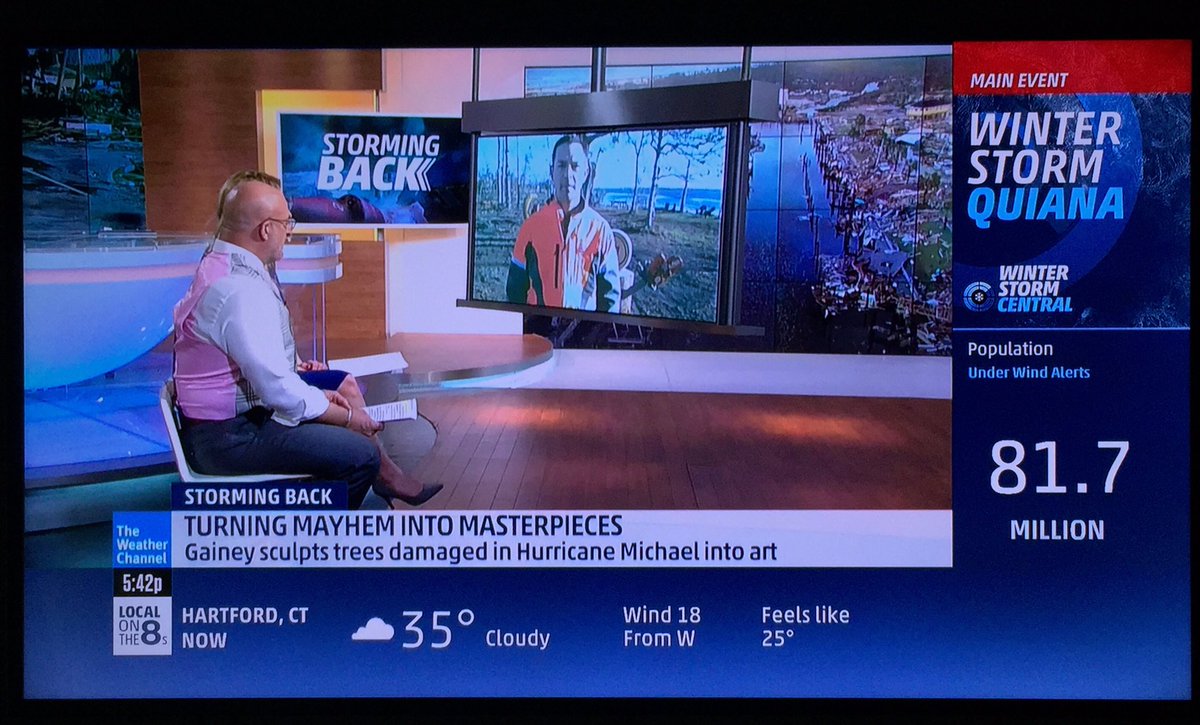 What an honor to speak with <a href="/JimCantore/">Jim Cantore</a> and <a href="/StephanieAbrams/">Stephanie Abrams</a> this morning on <a href="/AMHQ/">America’s Morning Headquarters</a> on <a href="/weatherchannel/">The Weather Channel</a>! Thanks for sharing the stories of how our area is #PanhandleStrong and “Storming Back” from #HurricaneMichael. I’ll have the video posted later today for those unable to watch.