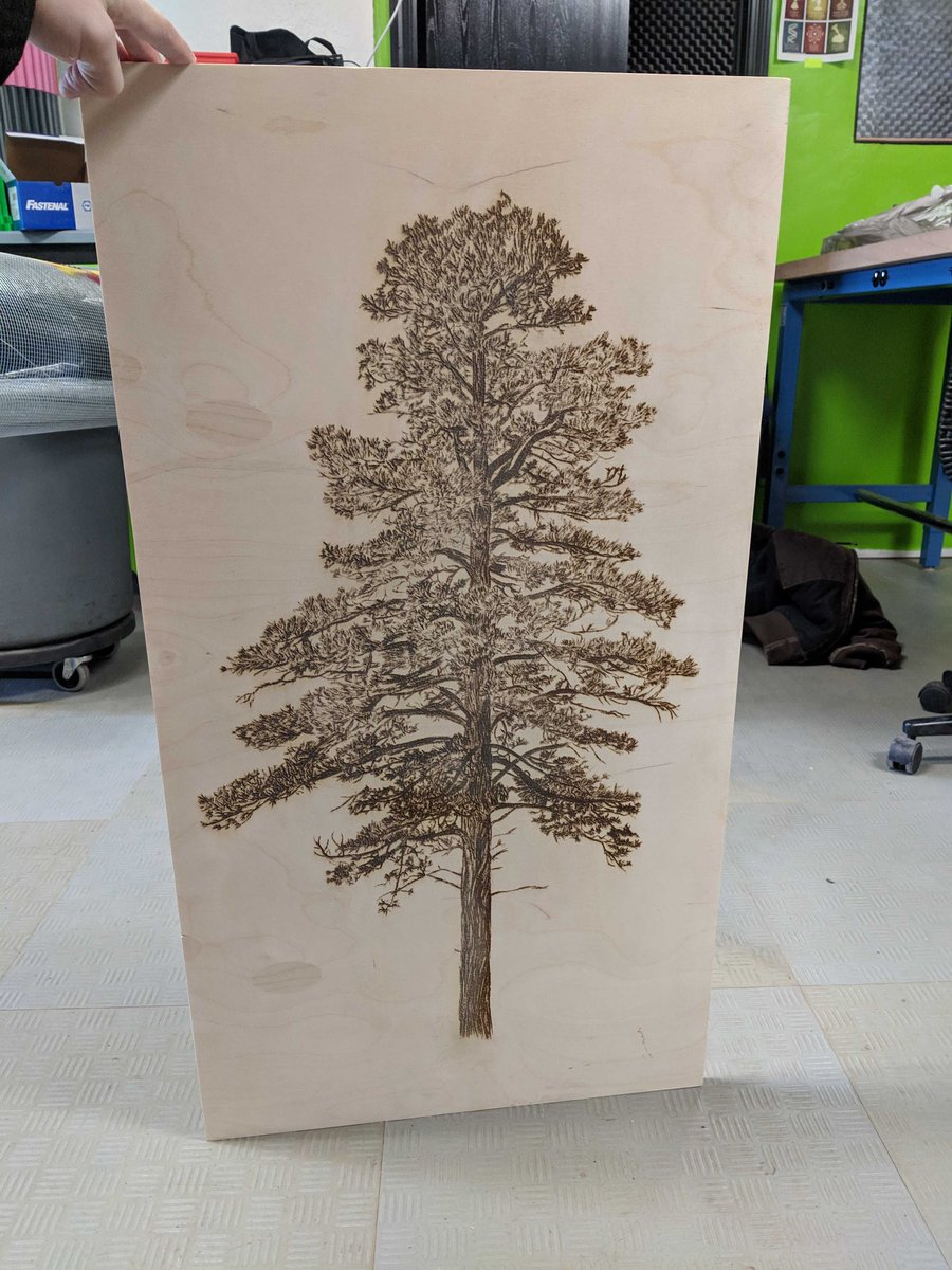 RCLPeoria's tweet photo. Laser engraved cabinet door by RCL member Tyler Siegrist #rclmakes #rclpeoria #makersgonnamake https://t.co/nA17U9PVRM