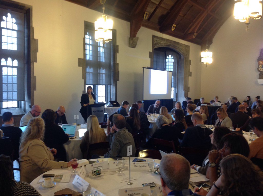RodThompson18's tweet photo. Jennifer Katz on Social&amp;Emotional Learning  at the World of Work  #OutstandingPrincipals @harthouseuoft @TLPCanada https://t.co/FrCOByBYBA