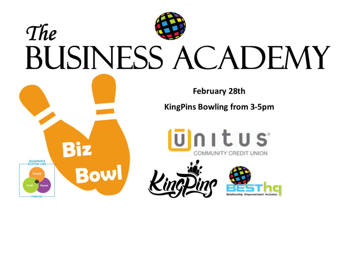 BESThq's tweet photo. We're still Rolling!  Filling quickly, secure your lanes today and register for our first "Biz Bowl" Thursday 2/28 @3pm @KingPinsBeav - Reg at https://t.co/odLPcLI2hS
 
@UnitusCCU @beaverton_dwtn @BESThq @BusinessOregon #Relationships #QBL https://t.co/Undfstf64h