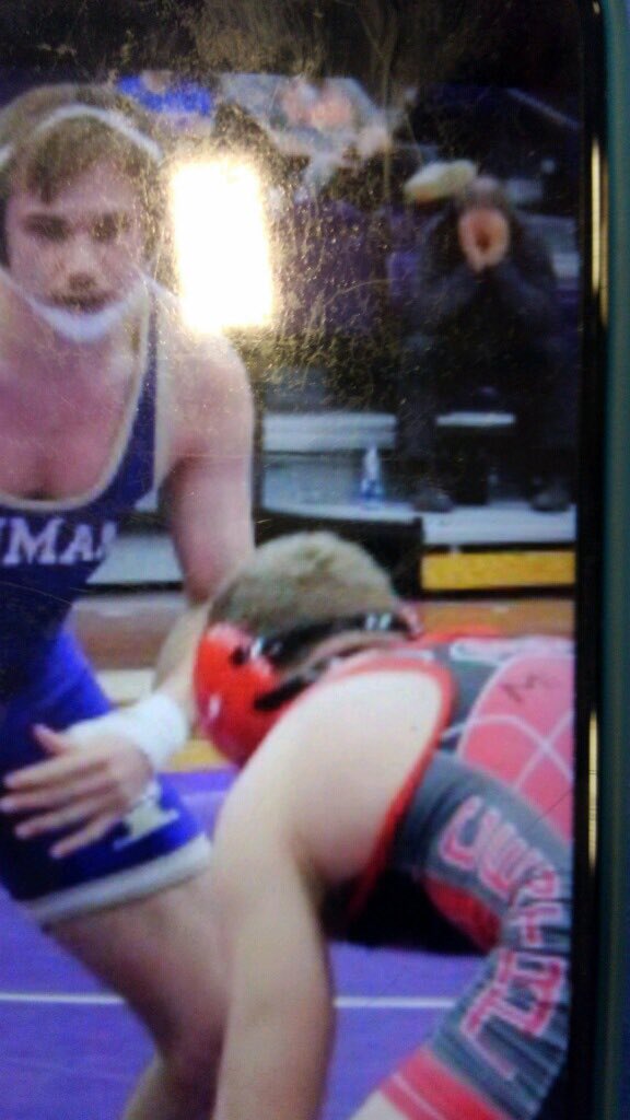 SaveTSUWrestle's tweet photo. Wait a minute, I found that #PositiveEnergy that @jwollme was talking about! #SaveTrumanWrestling https://t.co/o6VZScRpYh
