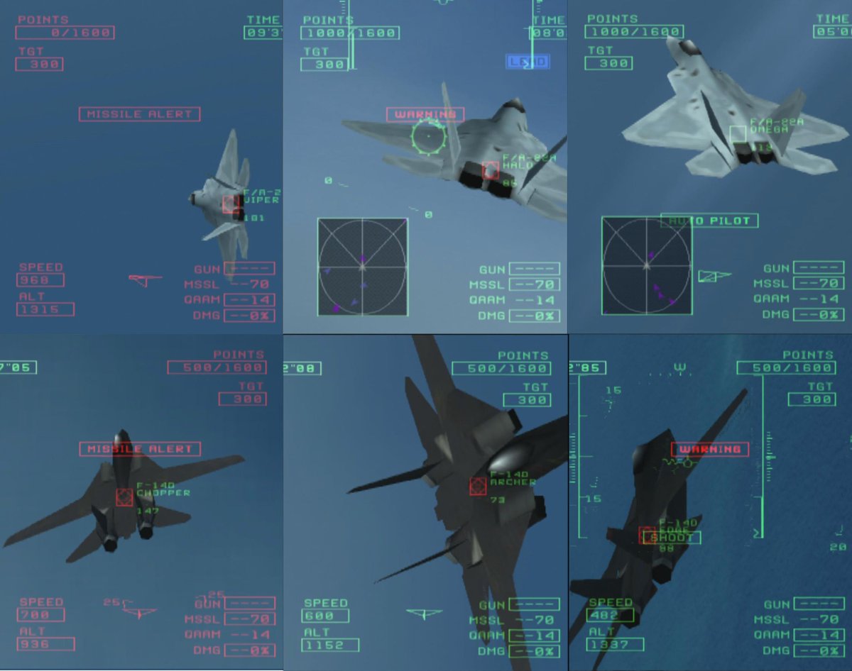 Twitter पर ゆきふれ エースコンバットzero 対戦モードに登場するプレイヤー味方機 メビウスカラーf A 22a Viper Halo Omega ラーズグリーズカラーf 14d Edge Archer Chopper