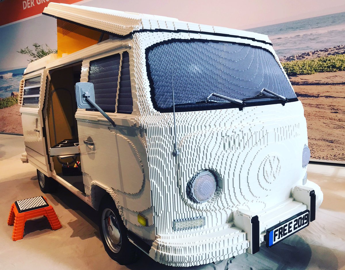 BornBackpacker's tweet photo. Amazing lego #vwbulli 
*
*
What do you think how long it took to assembly it? I have no idea!!! I also did not ask! 😂
*
*
#bornbackpacker #vwbulli #vwbullilove #campervan #camperlovers #camping #vwlego #munich #travelling #travellingthroughtheworld #travellingtheworld #viajeros https://t.co/JuRjBphC0c