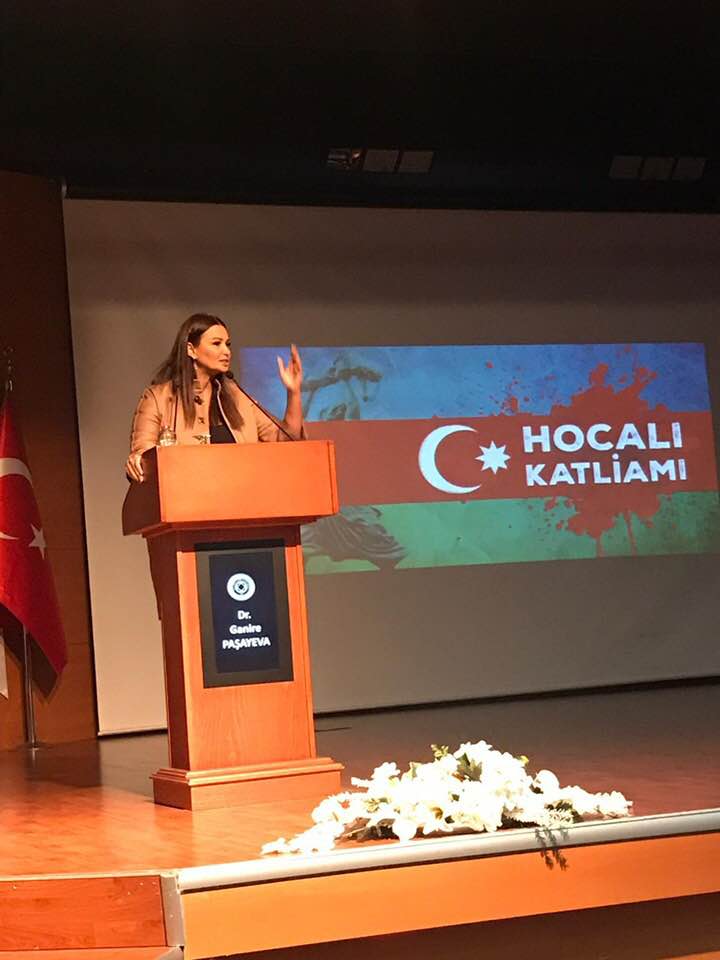 Millət vəkili Q. Paşayeva İstanbul Aydın Universitetində Xocalı Soyqırımı ilə bağlı konfransda çıxış edib və gənclərə çağırış səsləndirib. #Azerbaycan #Türkiye #khojalygenocide27