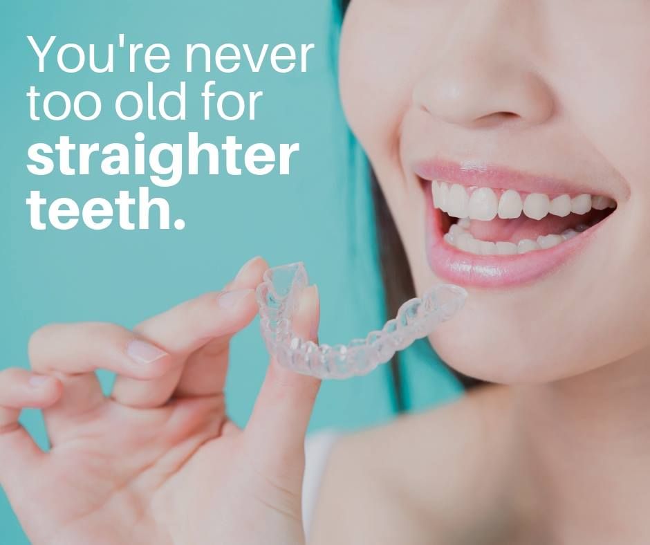 Straight teeth aren't just for the young. Ask us how to make that happen!
