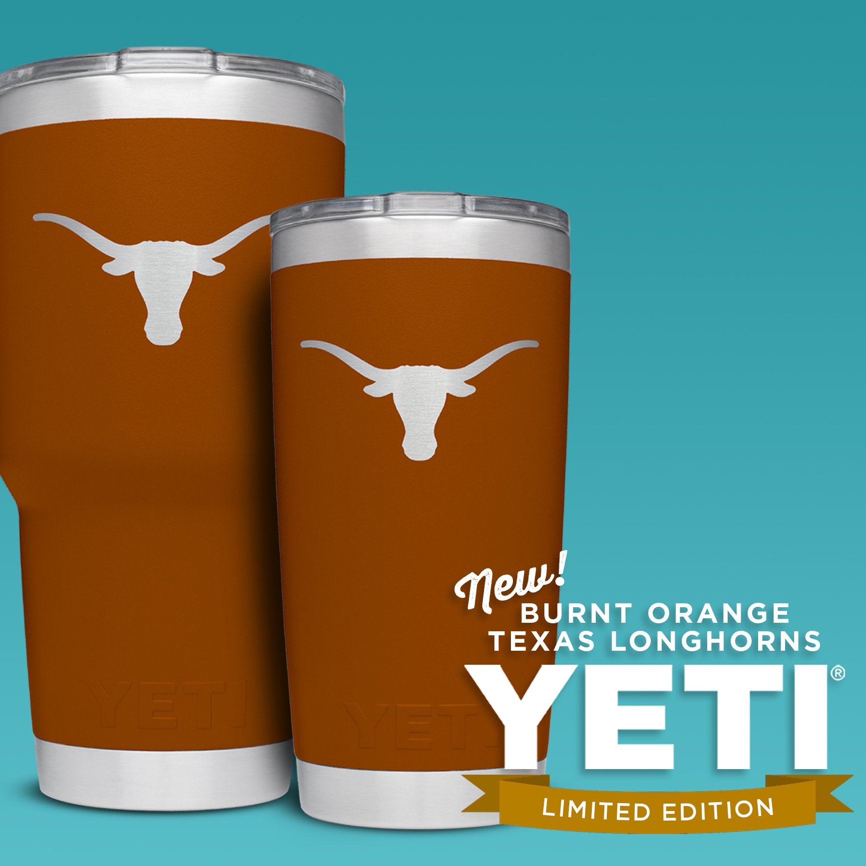 Longhorn yeti cup burnt orange sales