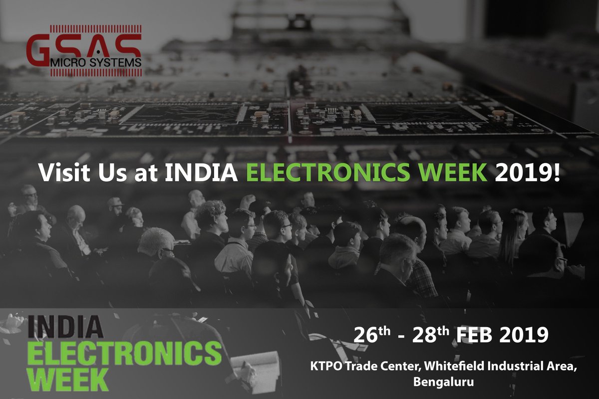 GSAS_India's tweet photo. We are all set for the 4th edition of a new age technology show, India Electronics Week 2019! 
Which promotes and enable development of SMARTER products in India.
To know about us click: https://t.co/IlRqO4LDR0

#GSASIndia #IEW2019 #EmbeddedSytems #ElectronicsIndia https://t.co/UF9C2YiLOT