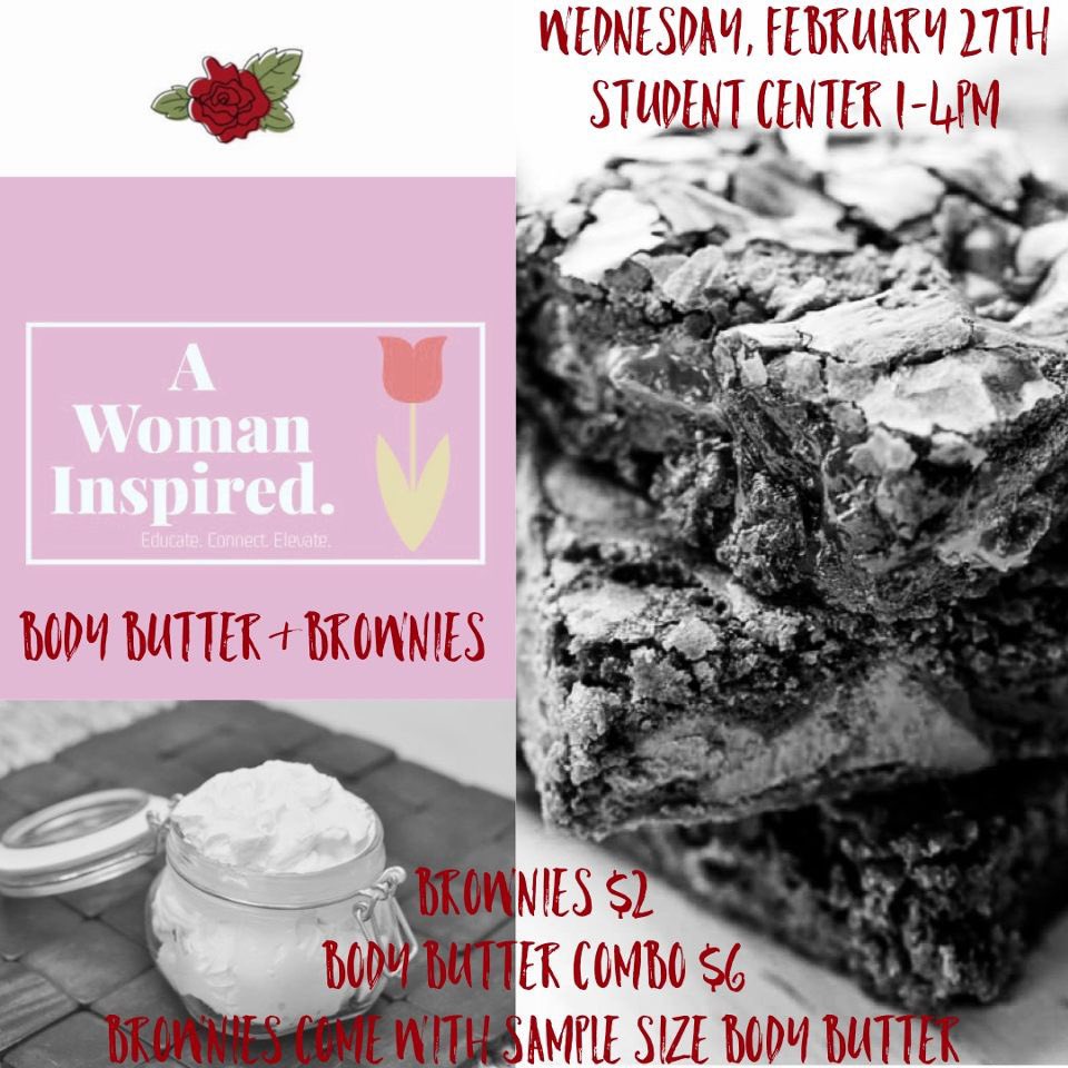 Why_You_Are_I's tweet photo. This week!!! Body Butter &amp; Brownies!! Get glowing skin and a treat from @MUWomanInspired !! 💜💜❤️❤️☺️☺️ https://t.co/tuhNlrGeaz