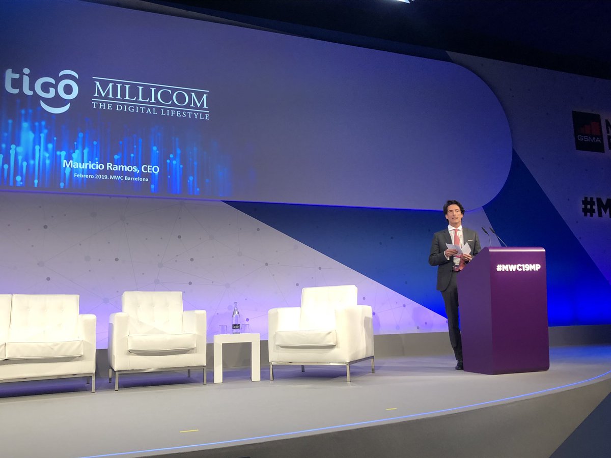 RachelSamren's tweet image. Up next in @gsma #MWC19MP Latin America session: keynote by @Millicom CEO M Ramos