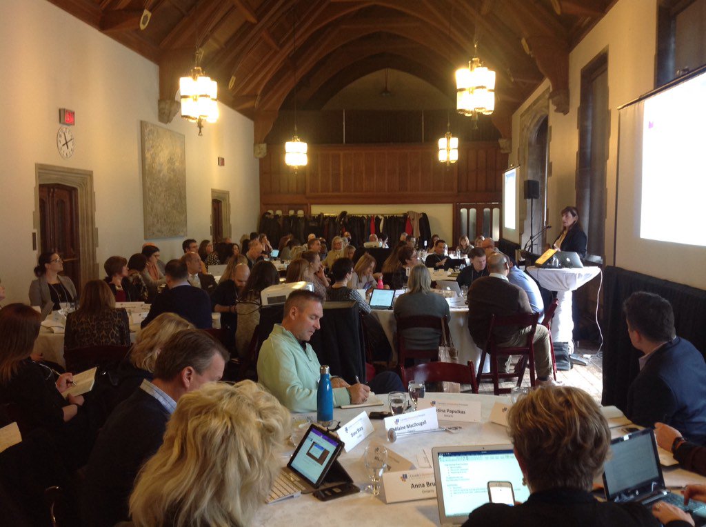 Jennifer Katz @3BlockModelUDL addresses the World of Work @OutstandingPrincipals @harthouseuoft on SEL @TLPCanada