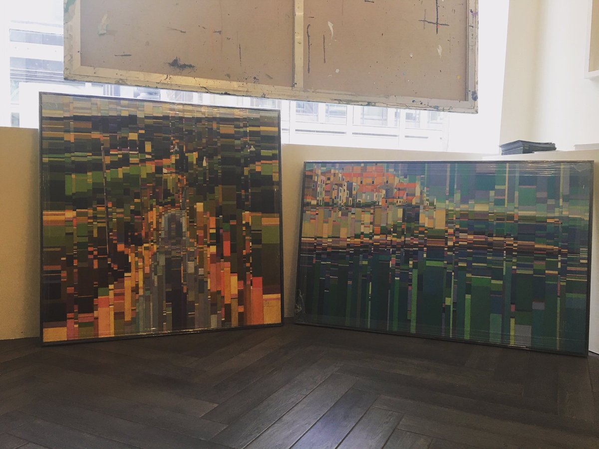 Two super new pieces by Kevin McAleenan which are now on show in the gallery. These pieces will then be whisked off to London for the Affordable Art Fair in Battersea Park starting next Wednesday.