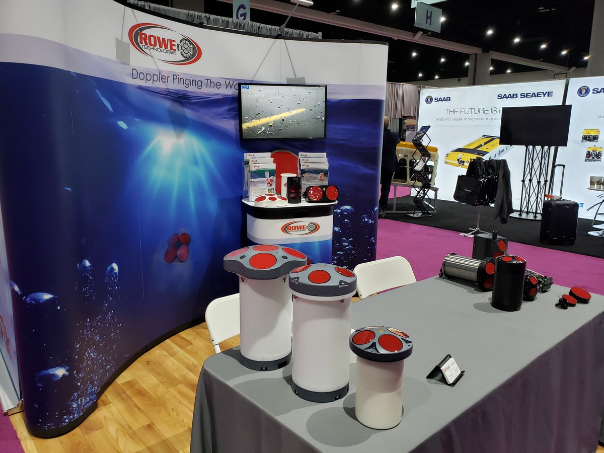 Come check us out at #oceanology this week.  Booth J28.  We have some new things to show.  #rowe_tech
