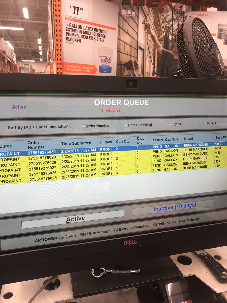 Adams painting taking advantage of the paint ordering system <a href="/HomeDepotPetosk/">Home Depot Petoskey</a>