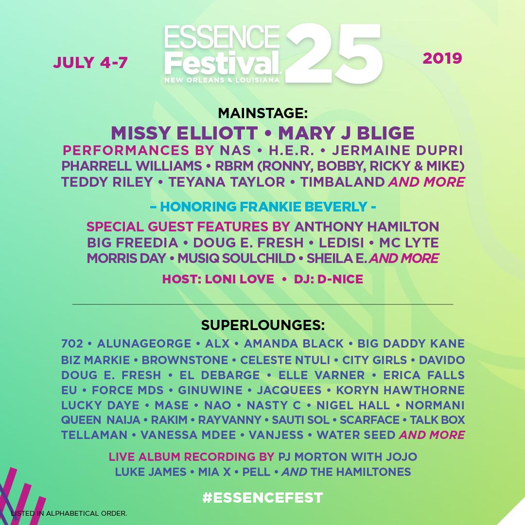ESSENCE Festival on Twitter: "📢JUST ANNOUNCED: # 