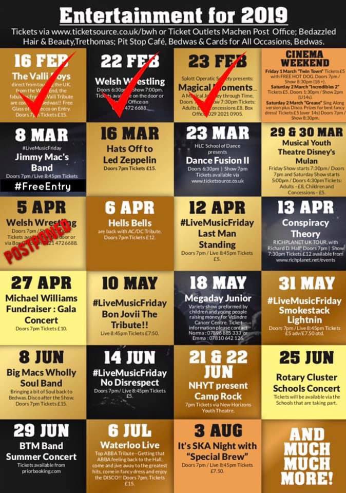 McConAmanda's tweet photo. Get your tickets now to avoid disappointment...... @BedwasHall #HatsOffToLedZeppelin

Tickets available via:
https://t.co/Hb0cau9qjK or various Ticket Outlets!!

#bwh #bar #dancing #band #LiveMusic #community #BTMarea https://t.co/iBtnQJ4cdU
