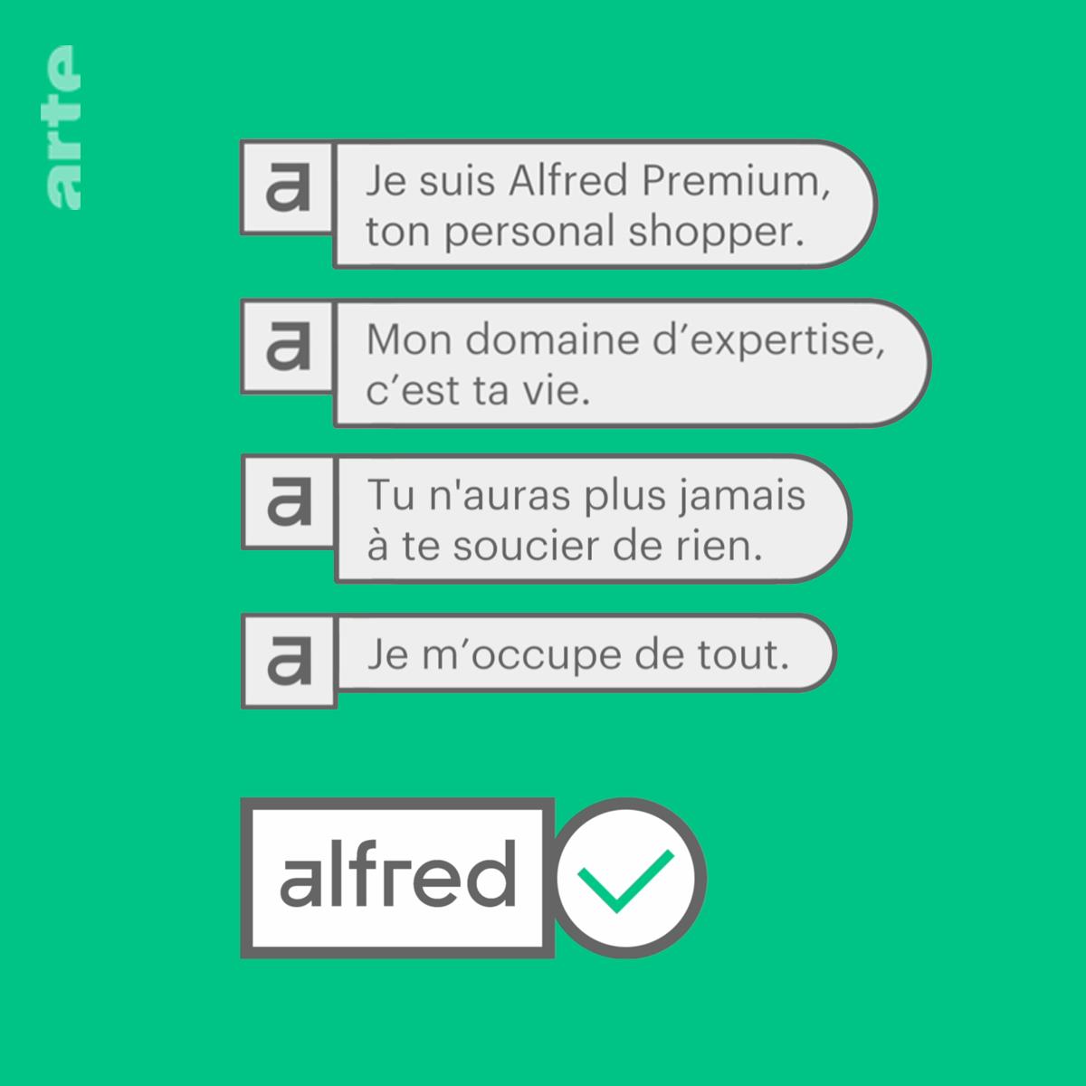 Prêt.e.s à laisser une intelligence artificielle décider ce qu'il y a de mieux pour vous ? 🤖 Venez faire la connaissance de #ALFREDPREMIUM sur Facebook Messenger m.me/alfredpremiumf… et sur so.arte/AlfredPremium. Une copro <a href="/ARTEfr/">ARTE</a> @ARTE_Interactif <a href="/onf/">Office national du film du Canada</a>.