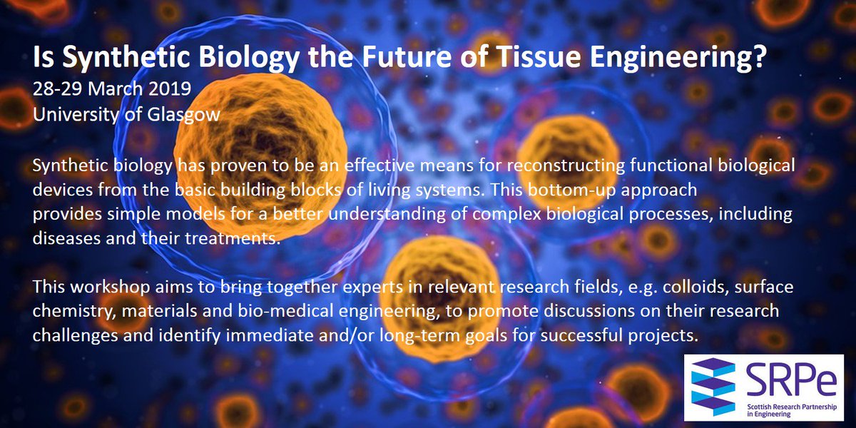ElijaNazar's tweet photo. Join our #SynBio workshop to hear the latest research @DWagnerLab  on cell free modular building block @lunduniversity @UofGlasgow #tissueengineering
Register here: https://t.co/rEpR9YHs1s https://t.co/juDP8lyvUB