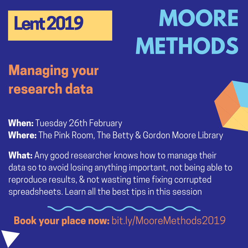 MooreLib's tweet photo. Let us show you the light with the really fab session as part of the #MooreMethods : "Managing Your Research Data" 
A great chance to discover something extremely useful. Tuesday 26 February, 13:00 - 14:00, @MooreLib , Pink Study Room. 🏃‍♀️🏃‍♂️ 
https://t.co/te3VMloWGd https://t.co/5wF9xi17n2