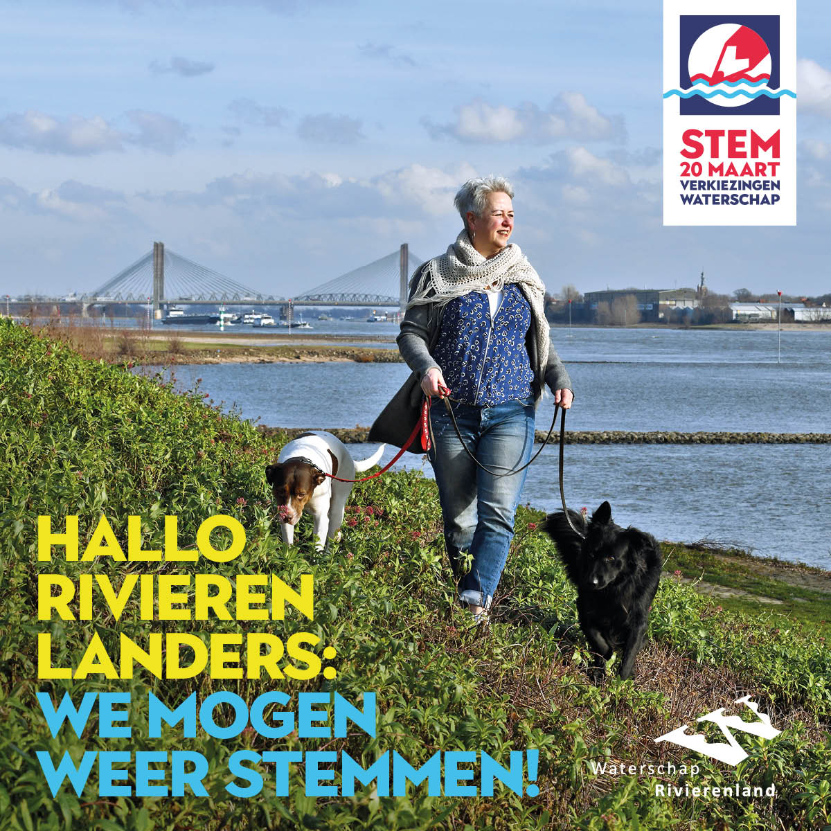 Zonder dijken zou het rivierengebied regelmatig onderlopen. Waterschap Rivierenland zorgt voor veilige dijken. Hoe het waterschap dat doet, daar heb jij invloed op. Bekijk welke partij het beste bij jou past via: bit.ly/2VhUMRa #stemmen #verkiezingen