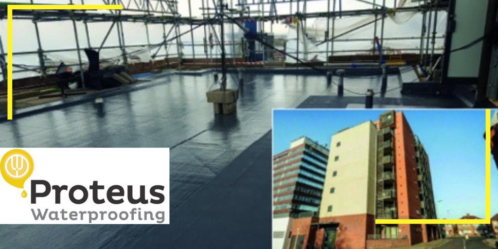 Proteus_UK's tweet photo. Roofing failure after only 10 years? There is a solution! 🏢
See how our Approved Contractors were the pros when it came to resolving the issue with a #RoofingRefurb using Proteus Pro-System®: https://t.co/XvrQhoz950
👍
#ColdApplied #MondayMotivation #BBA https://t.co/8nsiShbSfN