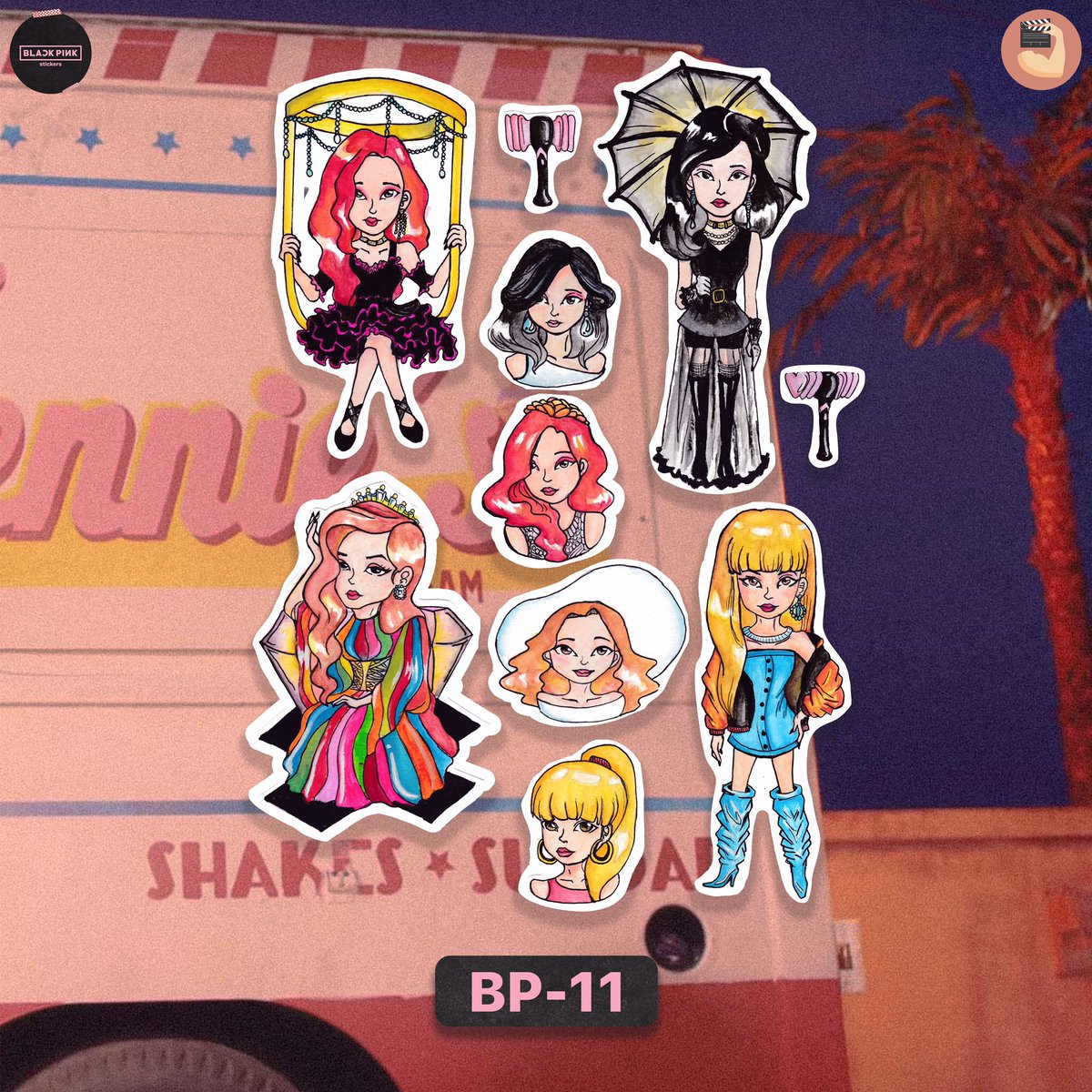 fytwmbaf's tweet photo. Let them know Blackpink is in your area with these stickers!
You can get your own and buy these stickers by messaging us on our Facebook page: https://t.co/YU530744K2 🖤💗 #LadiesMakingThings https://t.co/zR8WUM5UN4
