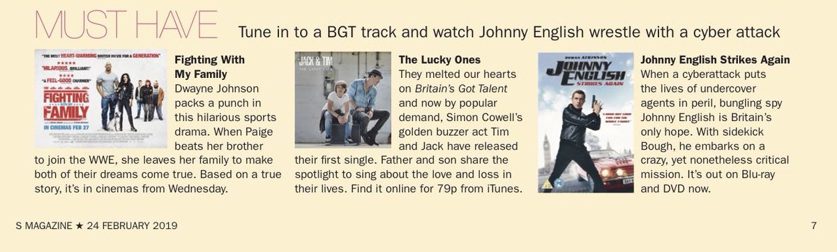 Thanks to <a href="/SMagazineUK/">Sunday Express Mag</a> for the Feature in " Must Haves" one Sunday ! Dont forget to get your copy ! itunes.apple.com/gb/album/the-l…
Or a signed Limited Edition Collectors CD from our webstore jackandtimmusic.com 
Thanks all xx #jackandtim #theluckyones #Thankful