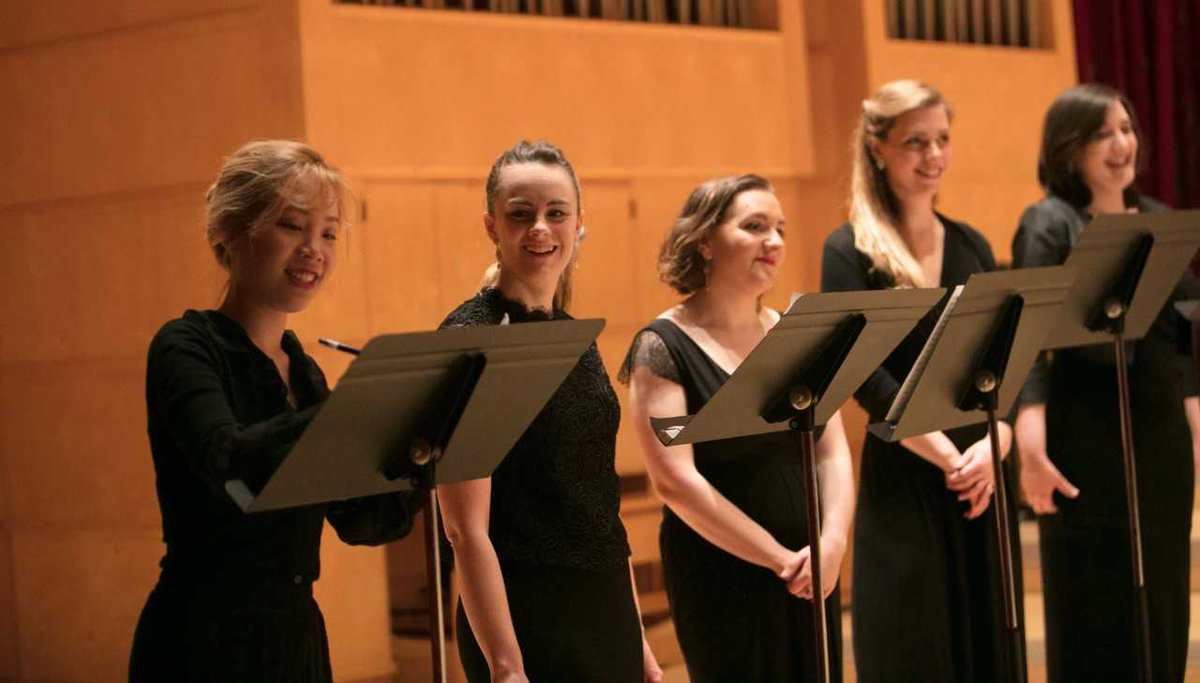 RCS_TheExchange's tweet photo. Tonight @RCStweets, 5.15-5.45pm outside the Ledger Recital Room! PhD students @jamesslimings @fronteirastl discuss their studies on ensemble singing and syncretic theatre, respectively. Part of the Research on Display student-led initiative #practiceasresearch #PhD #DPerf https://t.co/dktGK3gKP8