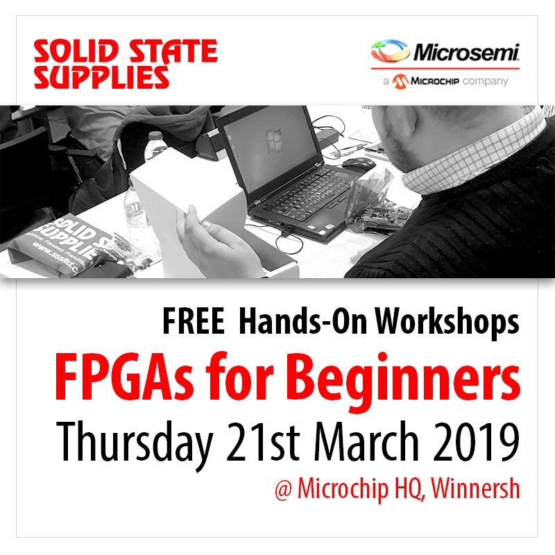 SSSplc's tweet photo. We are holding a FREE hands-on workshop on FPGAs for beginners in March. Click here to sign up now https://t.co/QwK56O3JmU #FPGA #FieldProgrammableGateArrays https://t.co/BCWTTfCriI