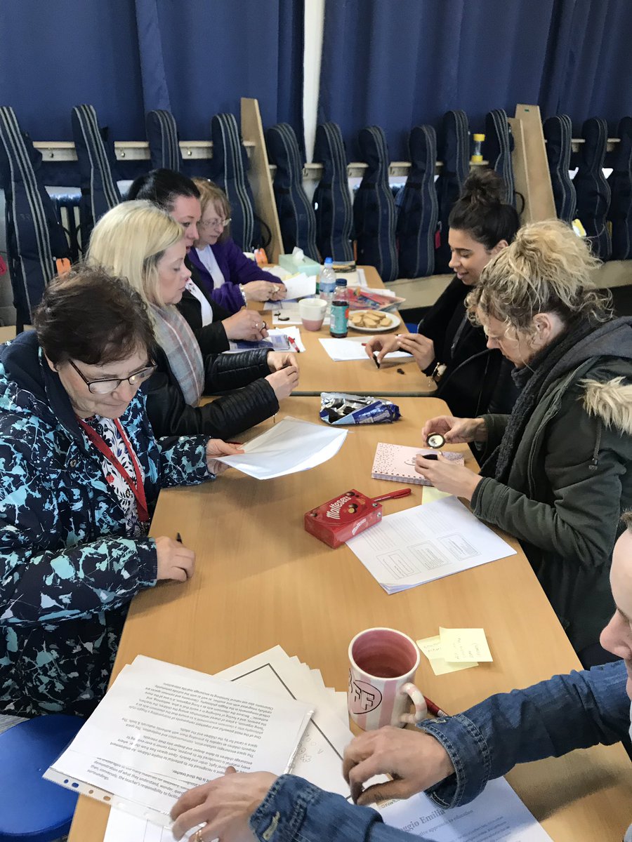 HeadsEYFS's tweet photo. Thank you to all of the Early Years Team across the Federation. Very successful morning upskilling ourselves and improving our practice for our wonderful children! Lots of fun was had! #MusicFederation #EarlyYears #TeamBuilding #Childrenattheheartofit https://t.co/nA3kaGgEEG