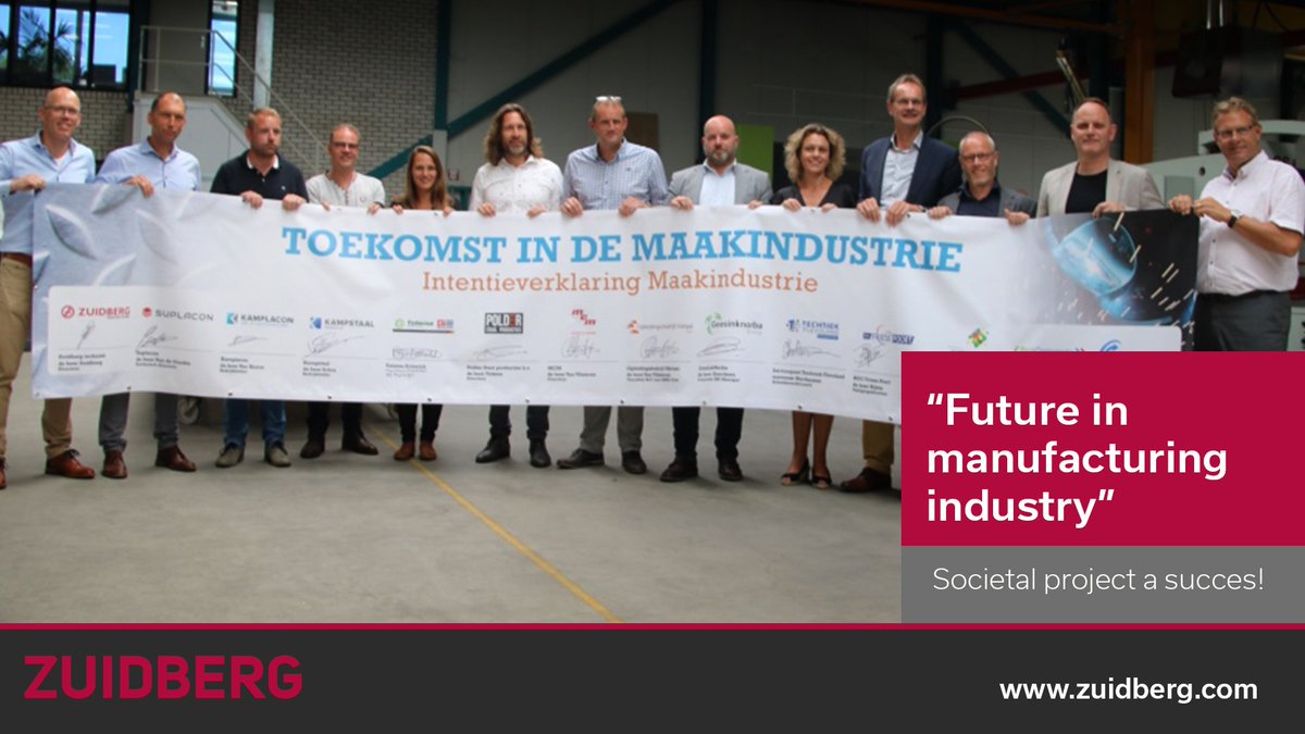 Zuidberg Group (@zuidberggroup) on Twitter photo Past Juli, #FutureInManufacturing started, in which people on social welfare were re-educated to work in the metal industry. 👨🏭
Two of these participants are now employed at Zuidberg. <a href="/GemeenteNOP/">Noordoostpolder</a> is re-running the succesful project in March! Read more at bit.ly/2XnIXec Past Juli, #FutureInManufacturing started, in which people on social welfare were re-educated to work in the metal industry. 👨🏭
Two of these participants are now employed at Zuidberg. <a href="/GemeenteNOP/">Noordoostpolder</a> is re-running the succesful project in March! Read more at bit.ly/2XnIXec
