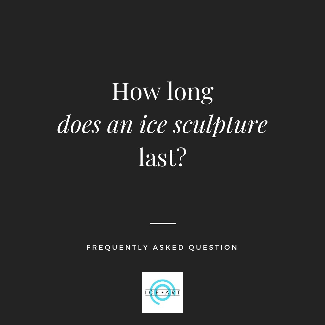 Our ice is special! Our general sculpture could last anywhere between 8-12 hours depending on the environment. Our biggest challenge in outdoor setups is the wind as it eats ice much faster than heat. #iceart #icesculpture #eventmarketing #eventideas #eventprofs
