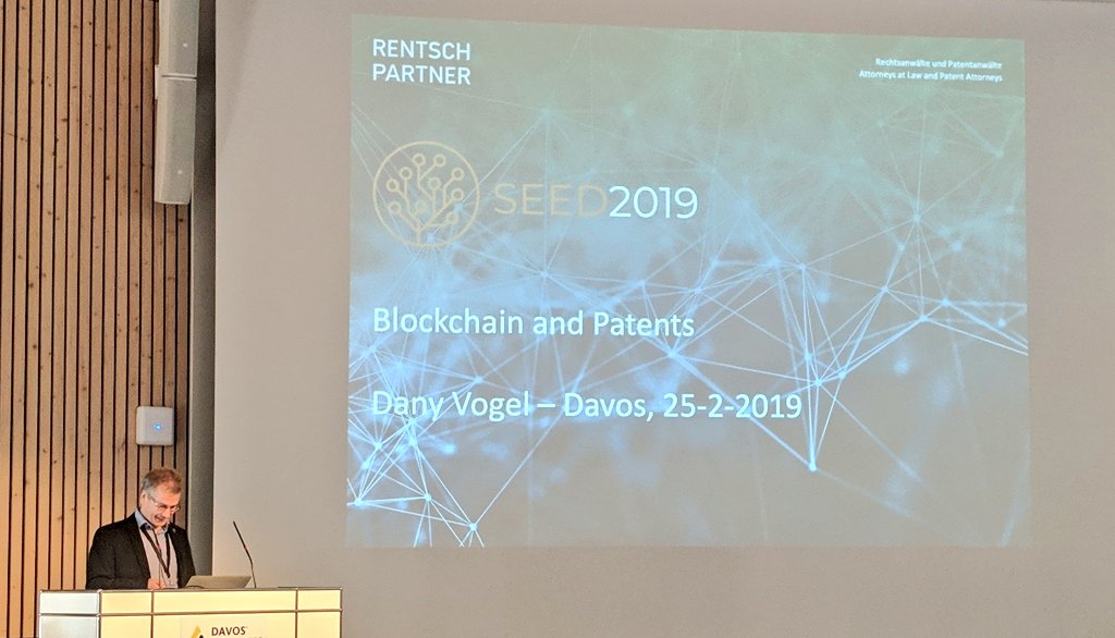 seedvalidity's tweet photo. Is the #patent system still valid?

We know what the #blockchain community thinks, but we're having someone on stage who knows all the ins and outs: Dany Vogel from Rentsch Partner:

Some of his futuristic musings - freely shared here at #SEED2019
@froriep_law https://t.co/vhx9l3EW9v