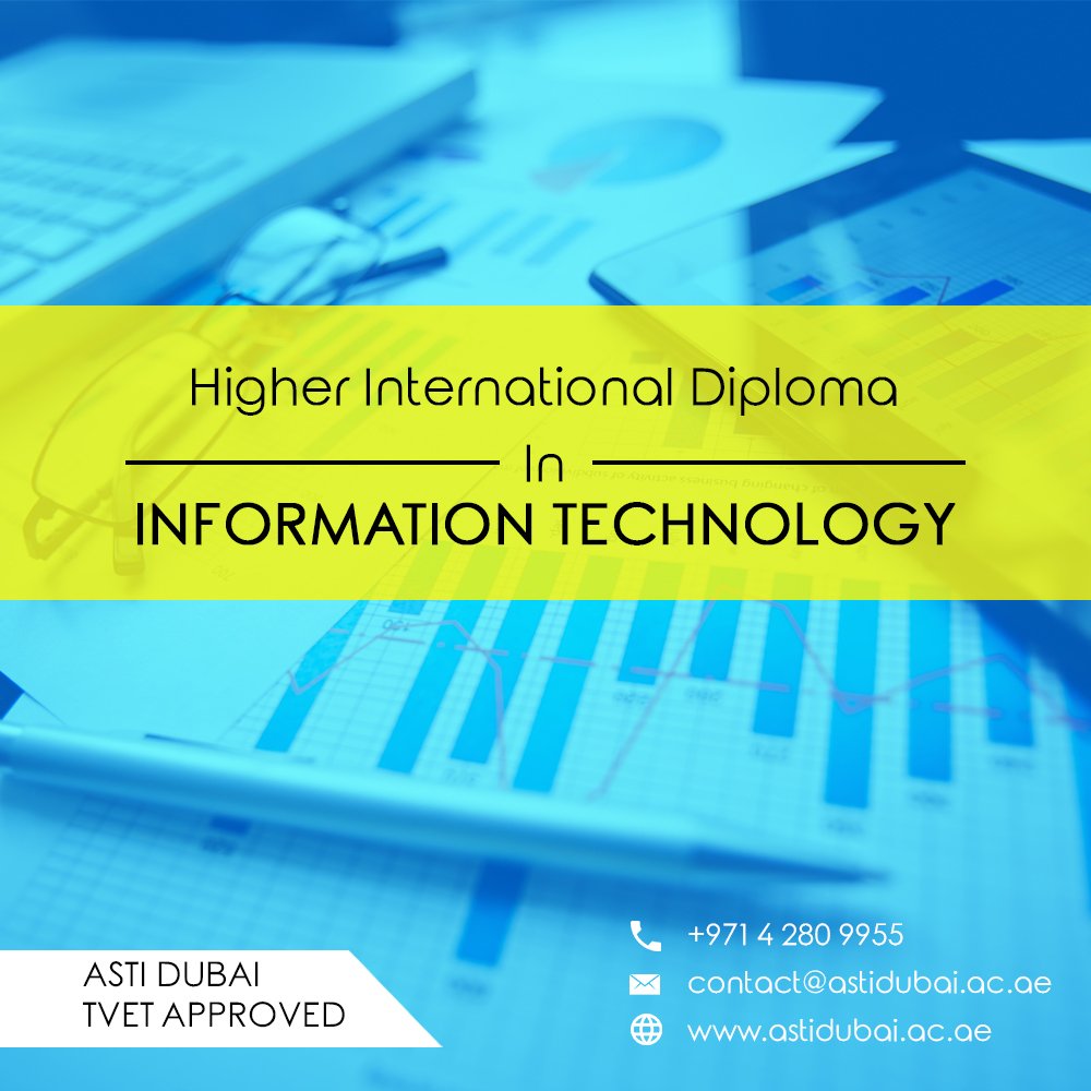 astidxb's tweet photo. Higher International Diploma in #Information_Technology Programme is a Level 5 international qualification that will help the learners to be able to assist in the implementation of IT activities, including skills needed for the Information and Communications Technology industry. https://t.co/054fBLN0a0