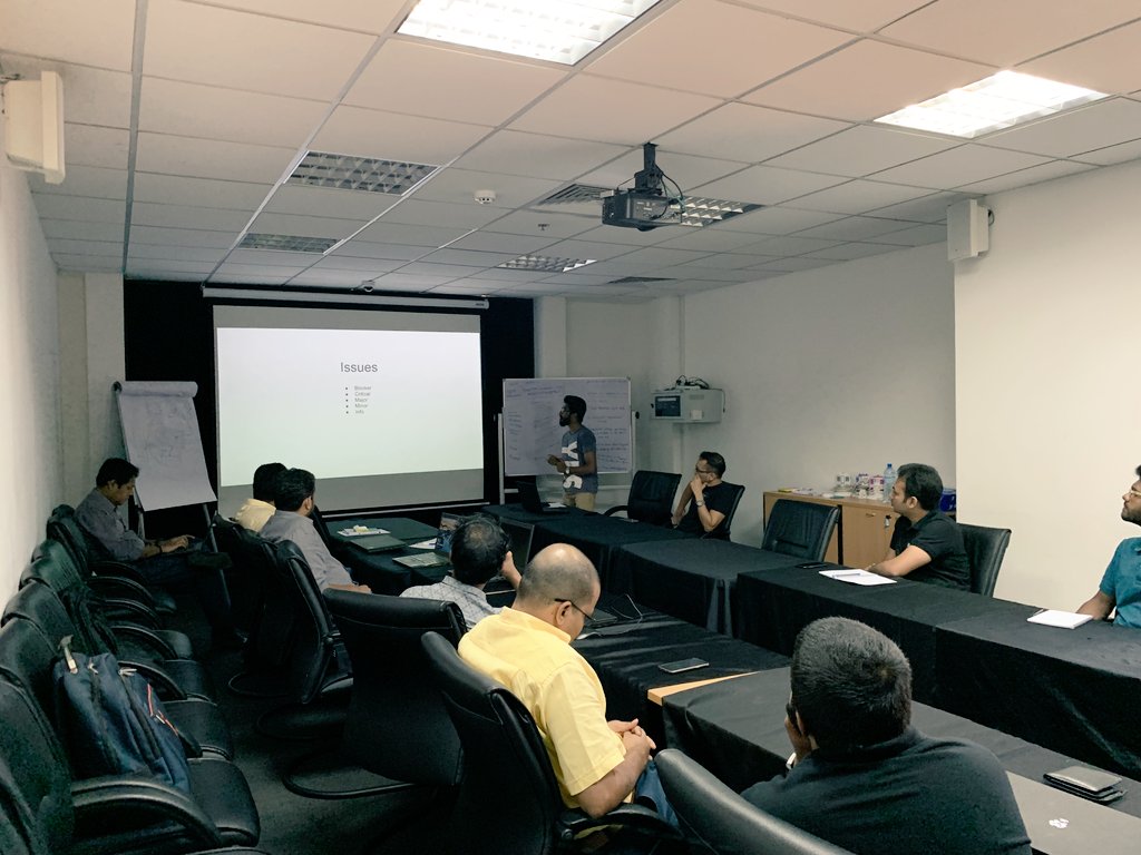 99x_io's tweet photo. A recently held #CodeQuality session was held for some of our #Xians where #tech experts explained certain #rules and #regulations to be followed, with #examples of good and bad #code based on #rulesets.
#99XT #Workshops https://t.co/ycl1Dhwal9
